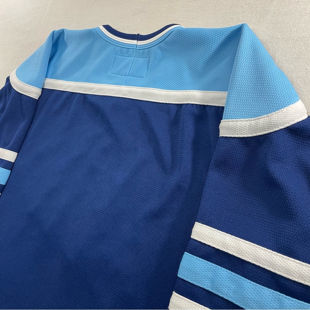 VINTAGE NIKE CENTER SWOOSH MAINE BLACK BEARS STITCHED HOCKEY JERSEY NCAA SIZE L - Picture 8 of 12